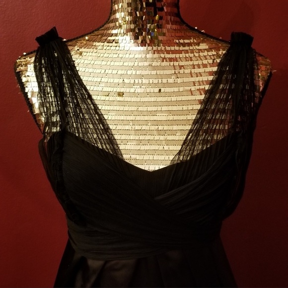 NWOT BCBG Maxazria Tulle Pintuck Sheath Dress - Picture 5 of 9